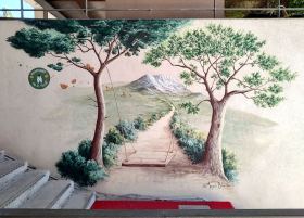 Fresque murale extérieure