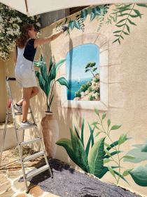 Fresque murale extérieure