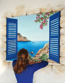 Trompe l'oeil fenêtre