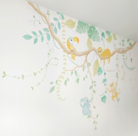 Chambre de bébé thème Jungle