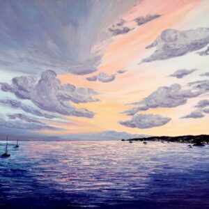 Crépuscule sur la baie