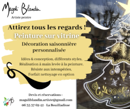 Peinture sur vitrine