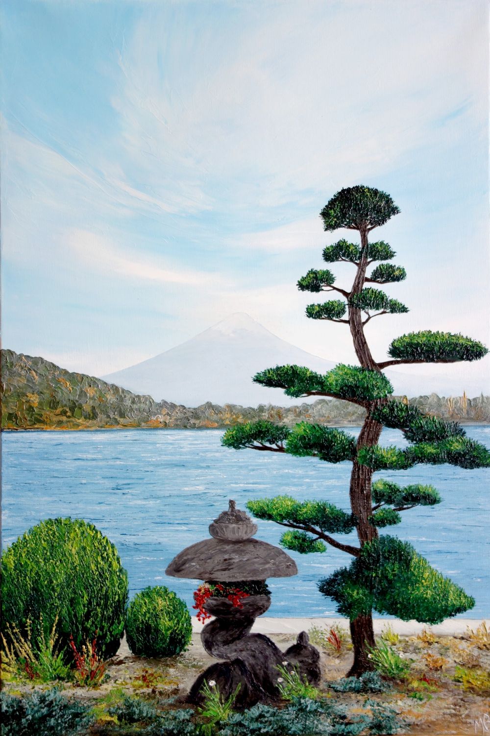 Banzai au Mont Fuji, Japon